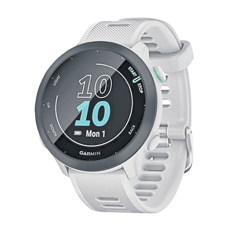 247962 - GARMIN - Smartwatch "Forerunner 55", steinweiß-schwarz - 30 Euro Zuzahlung
