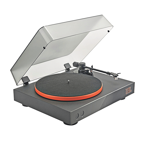 248477 - JBL - BT Plattenspieler "Spinner BT", black orange - 30 Euro Zuzahlung